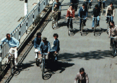 Miles on the bridge in Kunming
